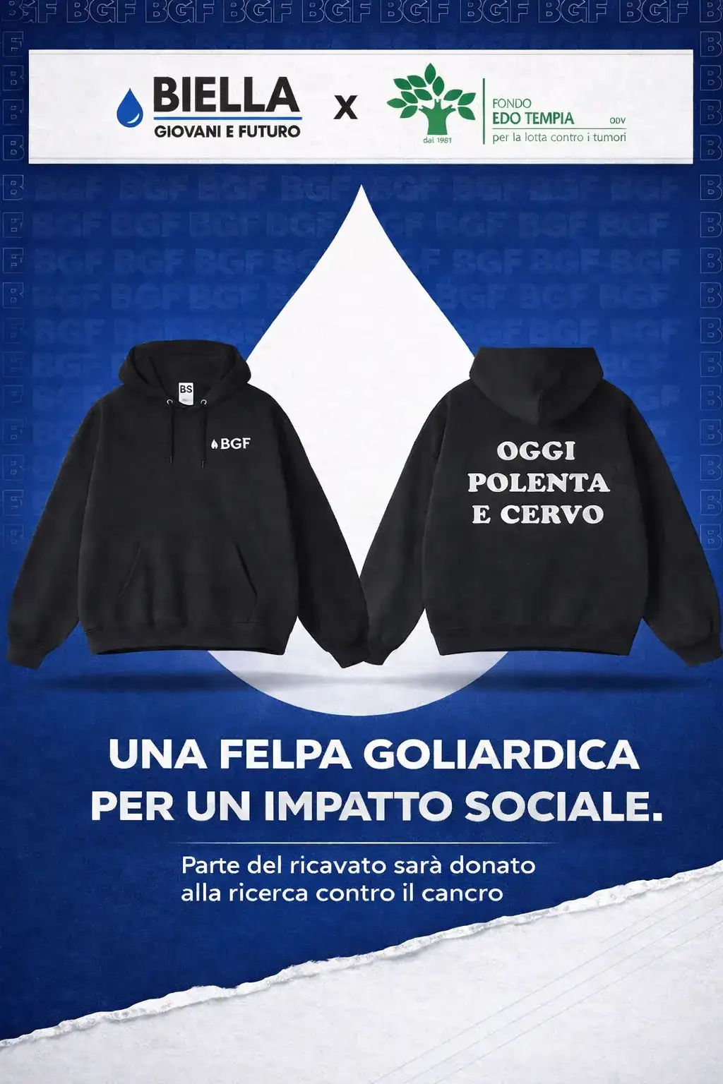 Felpe del merchandising Giovani e Futuro